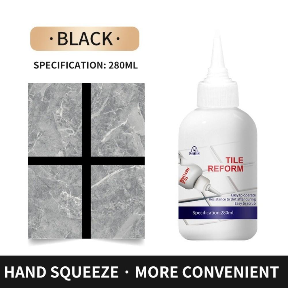 280 мл Средство для ремонта швов плитки Быстросохнущее Устойчивое к плесени Водонепроницаемое Затирка для керамической плитки Прочное Водонепроницаемое