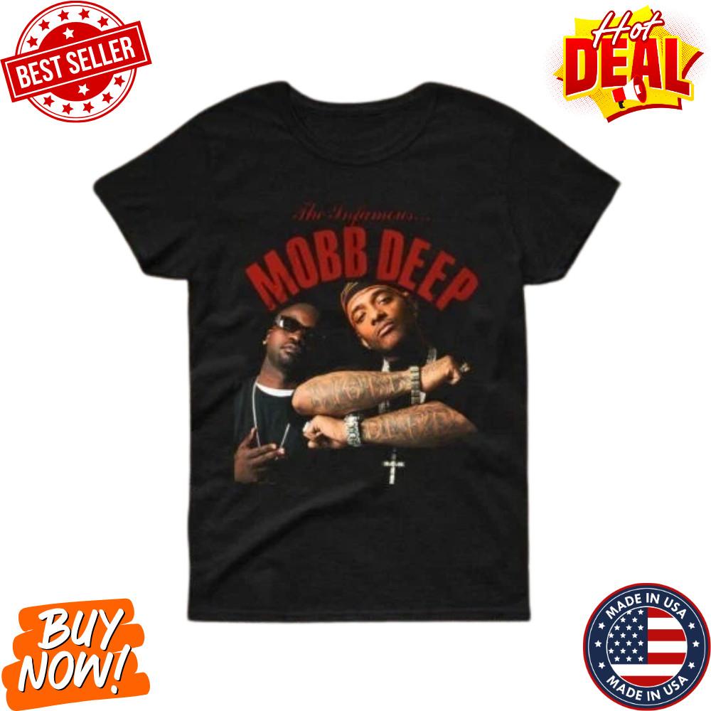 Распродажа Футболка в стиле Mobb Deep Мужская с коротким рукавом Хлопок Хип-хоп Рэп Футболка S-5XL Унисекс Футболка