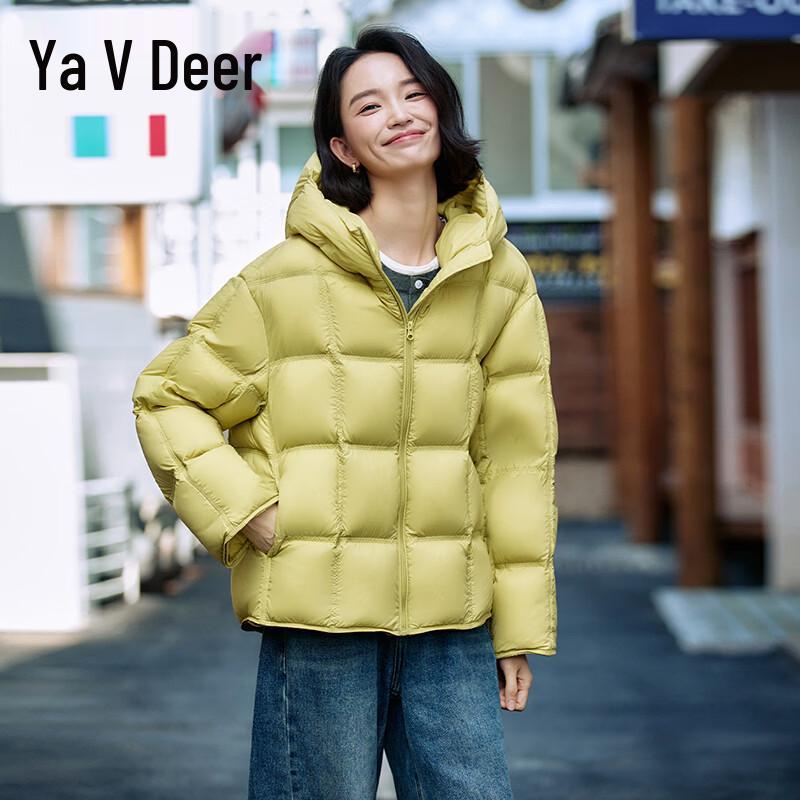 Женский короткий пуховик Yalu с 90% утиного пуха
