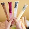 50PCS Homemade Popsicle Ice Bag Long Juice Popsicle Crushed Ice Bag Family Disposable Popsicle Packaging Bag Self-sealing Pocket