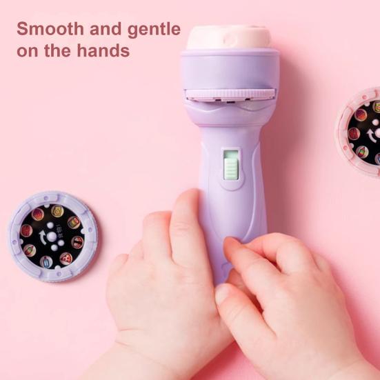 Kids Projector Flashlight Toy with 48 Images & 6 Discs Educational Storytelling Light for Early Learning & Bedtime Imaginative Play Flashlight Toy