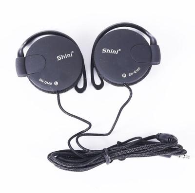 Модный ушной крючок Mega Bass 3,5 мм для наушников с шумоподавлением для ПК / мобильного телефона