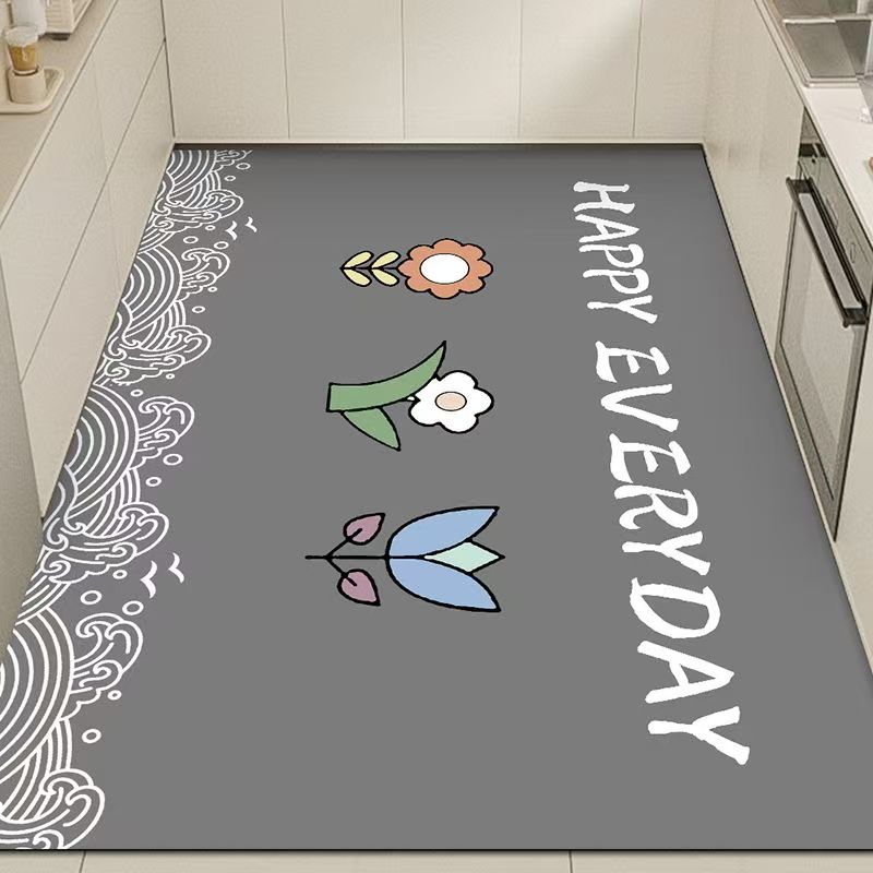 2027 diatomium mud kitchen floor mat non-slip absorbent mat door door soiled foot mat Household washable wipes full carpet
