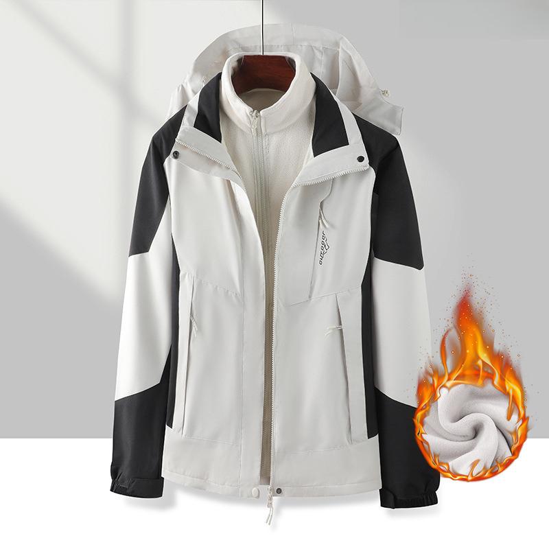 Куртка Мужской и Женский Комплект из двух частей, Утепленный флисовый комбинезон