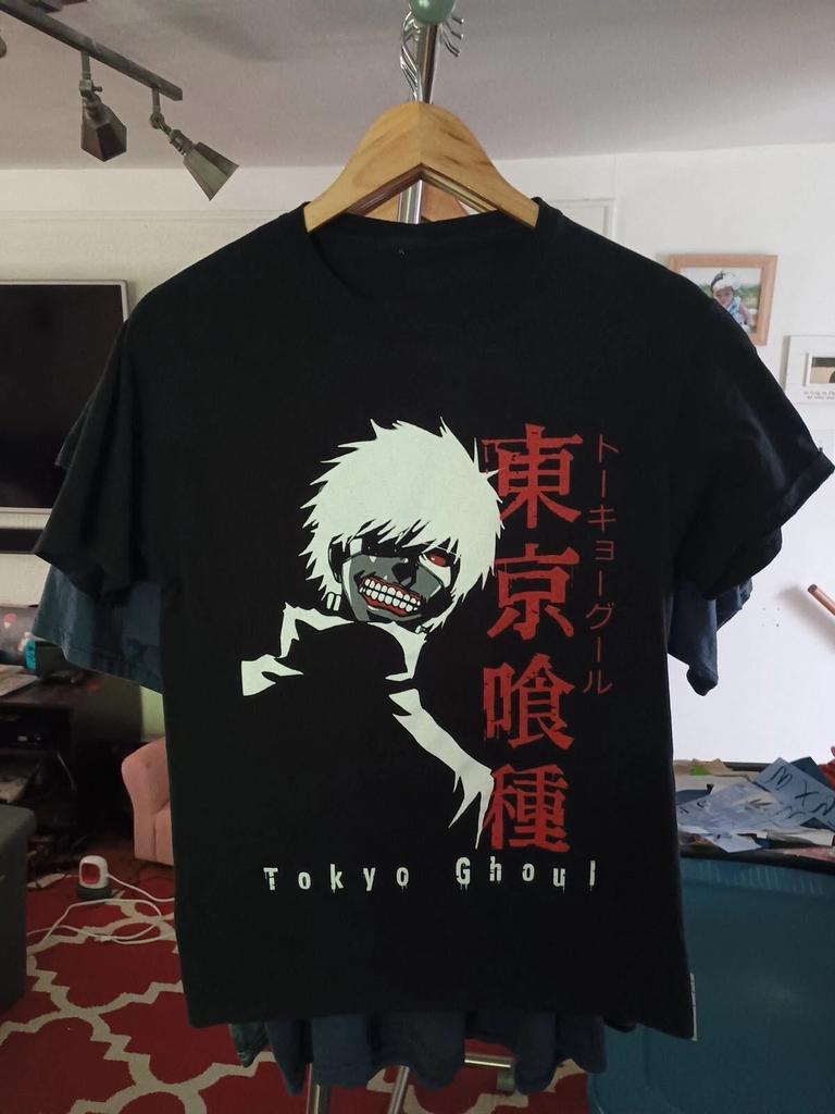 Винтажная футболка Tokyo Ghoul Crunchyroll Аниме Унисекс NT160 БЕСПЛАТНАЯ ДОСТАВКА