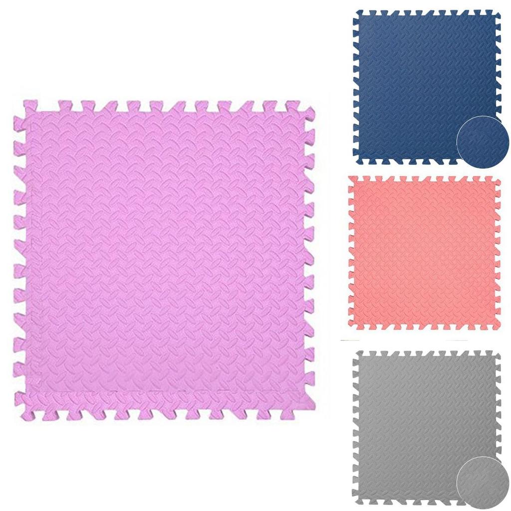 10pcs Soft Eva Foam Mat Safe Floor Tiles For Exercise And Play Areas 12mm Thickness