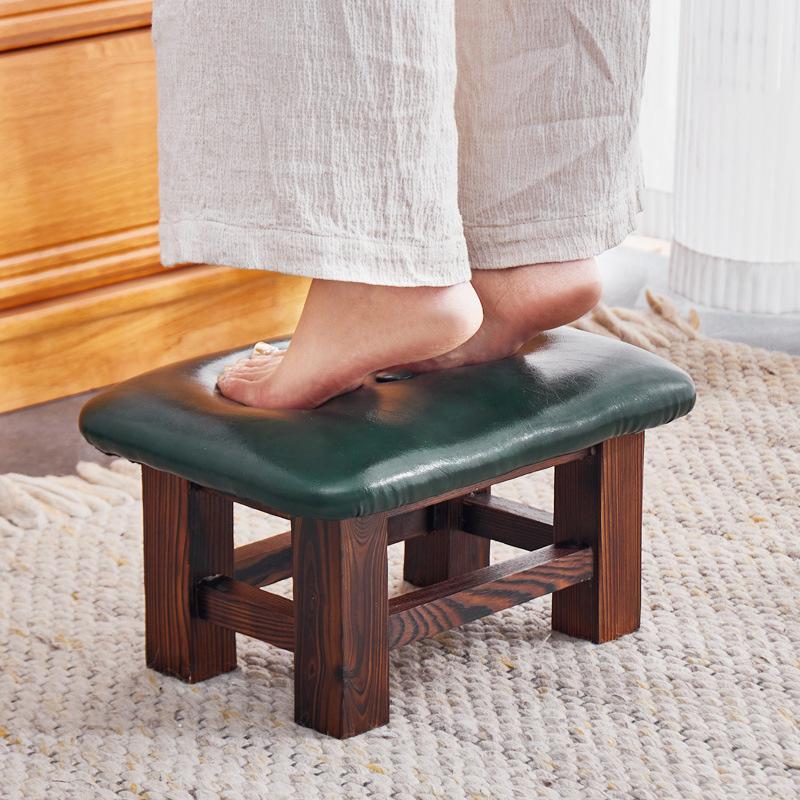 1 шт. мягкая деревянная кожаная скамейка для дома гостиная стул для смены обуви