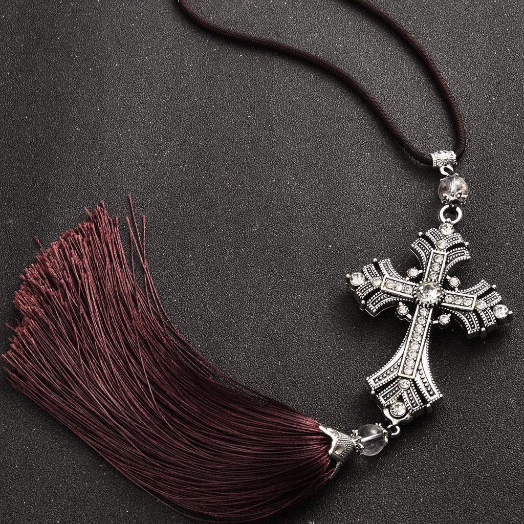 Cross Car Pendants For Auto Decor Jesus Christian Gifts Religious Car Rearview Mirror Hanging Ornaments Car Accessories For Man