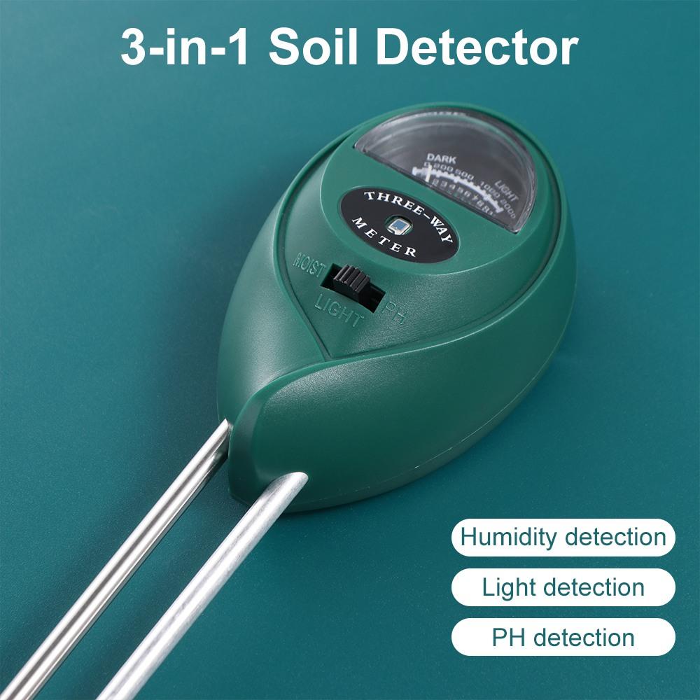 3 in1 Soil Detector PH Tester Soil PH Level Tester Sensor Tool Soil Moisture Meter Farm