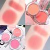 6 Colors Single Blush Palette Waterproof Lasting Natural Face Red Rouge Powder Fashion Cream Blusher