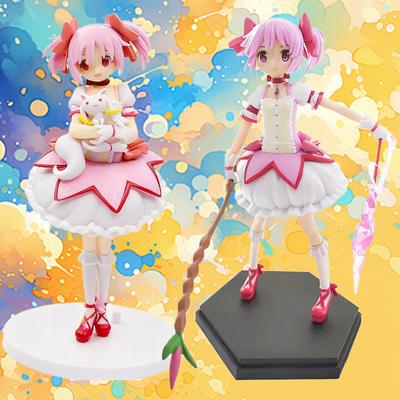 18см Фигурка Аниме Puella Magi Madoka Magica Мадока Экшн-фигурка Модель Волшебной Девушки Декор Статуэтка Кукла Игрушки Рождественский Новогодний Подарок