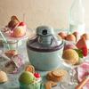 Toffy Ice Cream Maker K-IS11 (Pale Aqua) - Authentic Homemade Ice Cream, Healthy, Easy Recipes, Toppings, Retro Design, Cute Design, K-IS11-PA
