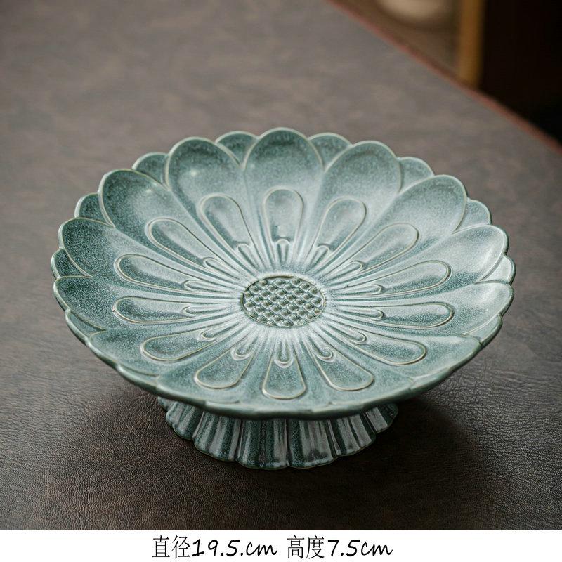 Керамическая тарелка на высоких ножках, форма для торта, тарелка для десерта, поднос для напитков, фруктовая чаша, подставка для торта, поднос для закусок, декоративные тарелки, подставка для дисплея