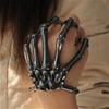 Halloween Bracelet For Gothic Punk Hand Skull Skeleton Elasticity Adjustable Bracelet Bangles Party Accessories