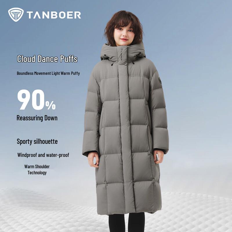 Tanboer Женский длинный пуховик с капюшоном 5530822D