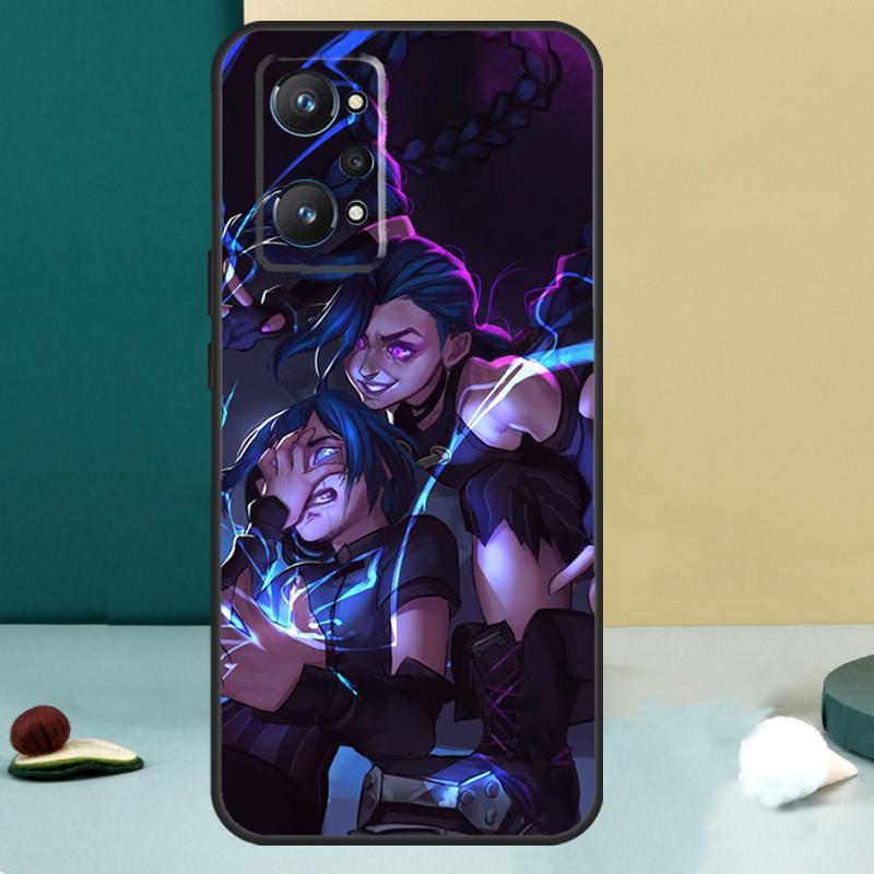 Чехол Jinx Arcane для OPPO Realme C33 C55 C35 C31 C30 C21Y C25 C11 C15 GT Neo 5 3T 2T 8 9 10 11 Pro Plus