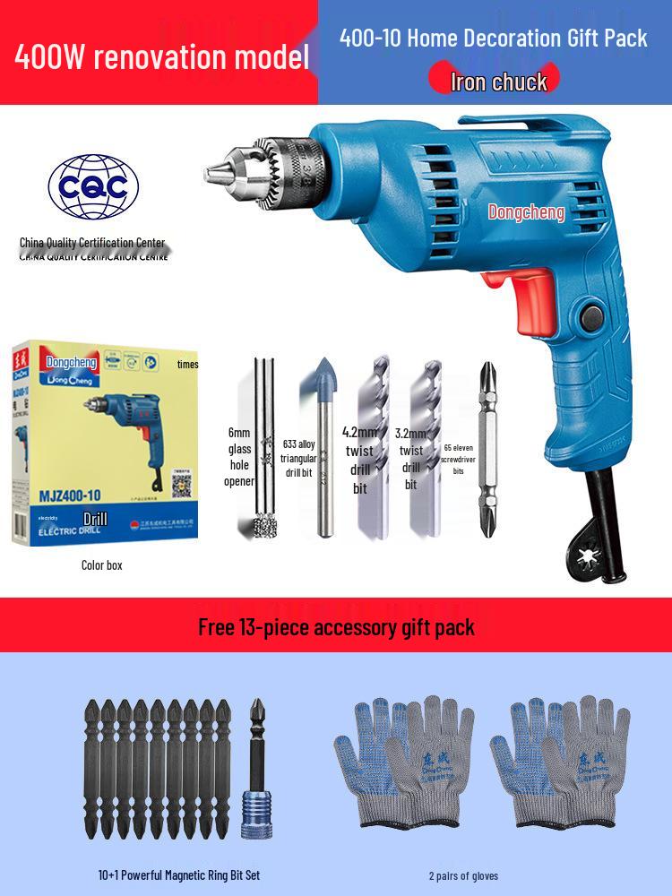 Dongcheng 220V Electric Multifunctional Hand Drill & Screwdriver for Household Use