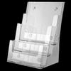 Acrylic Brochure Holder 3 Tiers A4 Size Clear Wall Mount Countertop Organizer Flyer Booklet Document Magazine Literature Display Stand Home Supplies