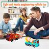 Large Electric Toy Car Universal 4D Lighting and Music Engineering Car Simulation Children's Toy Car model,Child Kids Cartoon To