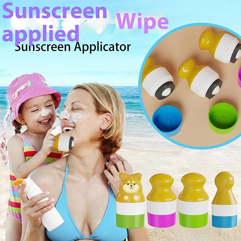 Солнцезащитный ролик-аппликатор в форме животного медведя, многоразовые сшитые флаконы для лосьона-крема, солнцезащитный аппликатор для лосьона