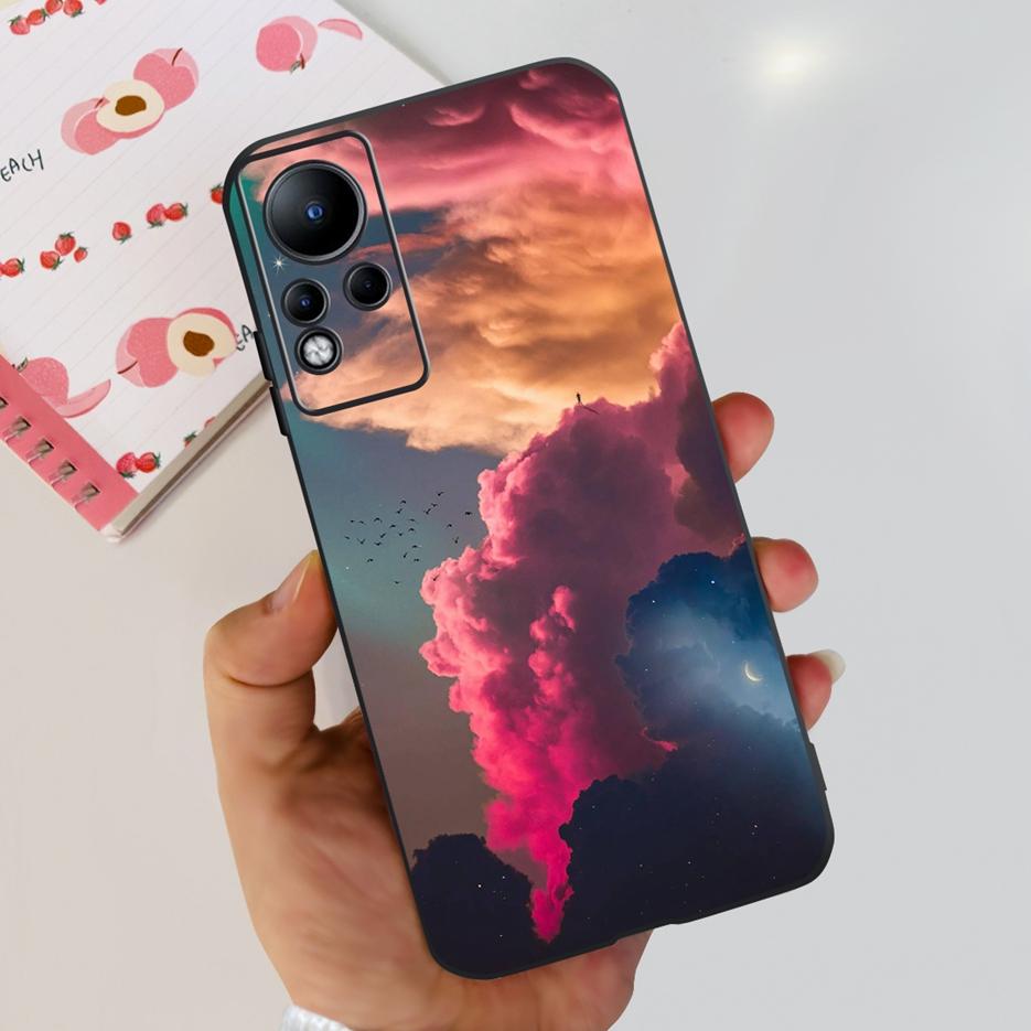Чехол для Infinix Note 11 X663 X663B Стильный окрашенный задний чехол 6,7'' Ударопрочный чехол для телефона Для Infinix Note 11 Note11 Мягкий чехол