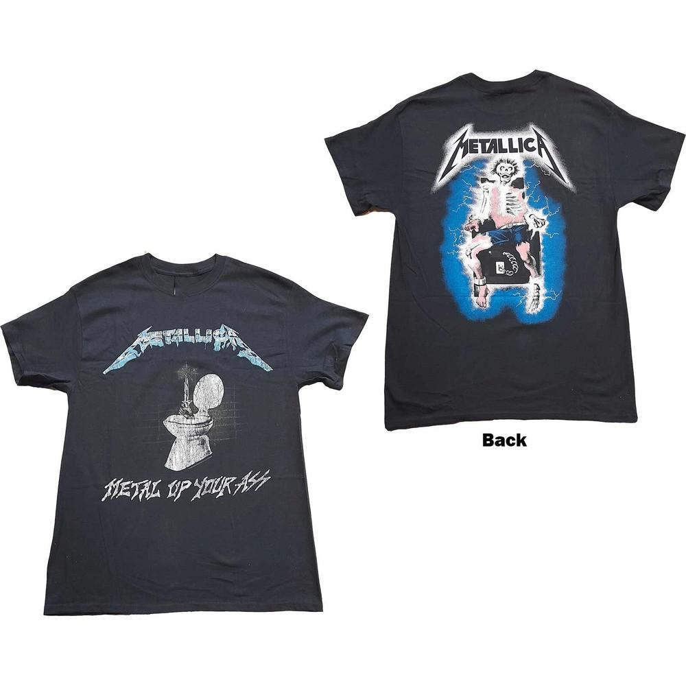 Metallica Metal Up Your Ass Репринт Винтажный Стиль Группа S-4XL Унисекс Футболка