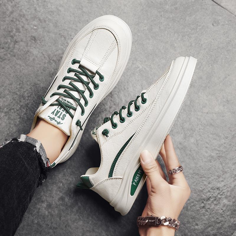 Повседневная спортивная обувь Мужская универсальная износостойкая мужская обувь Модная обувь для скейтбординга для мужчин Дорожная обувь Кожаная обувь для мужчин