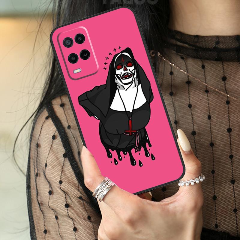 Sister Style Nun Sexy Girl Case For Oppo A74 A94 A54 A80 A60 A40 A18 A38 A58 A78 A98 A96 A76 A16 A15 A17 A57 A77 A5 Pro