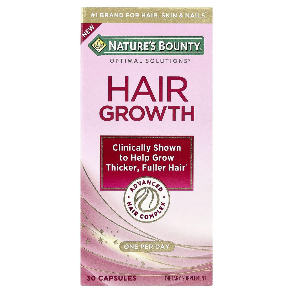 Nature's Bounty Optimal Solutions®, Hair Growth, 30 Capsules