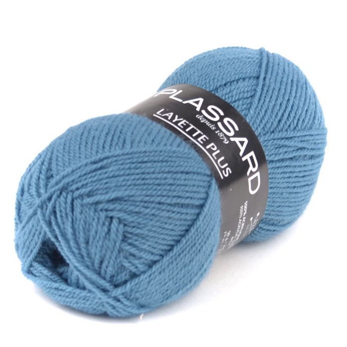 Plassard - Pelote de laine Layette Plus Spécial Bébé - 478 Bleu