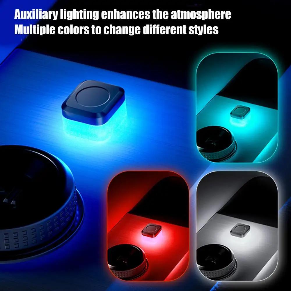 New Car USB Ambient Light Mini LED Decorative Atmosphere Lamps for Auto Interior Environment Light Auto Reading Lamp Plug Play