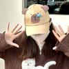 Runny Nose Cartoon Sun Hat Korean Style Peaked Cap Retro Capybara Baseball Cap  Outdoor