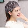 Кружевная повязка на голову с искусственным жемчугом Женская высокоэластичная широкая повязка для волос с дизайном цветка из 5 лепестков Аксессуары для волос