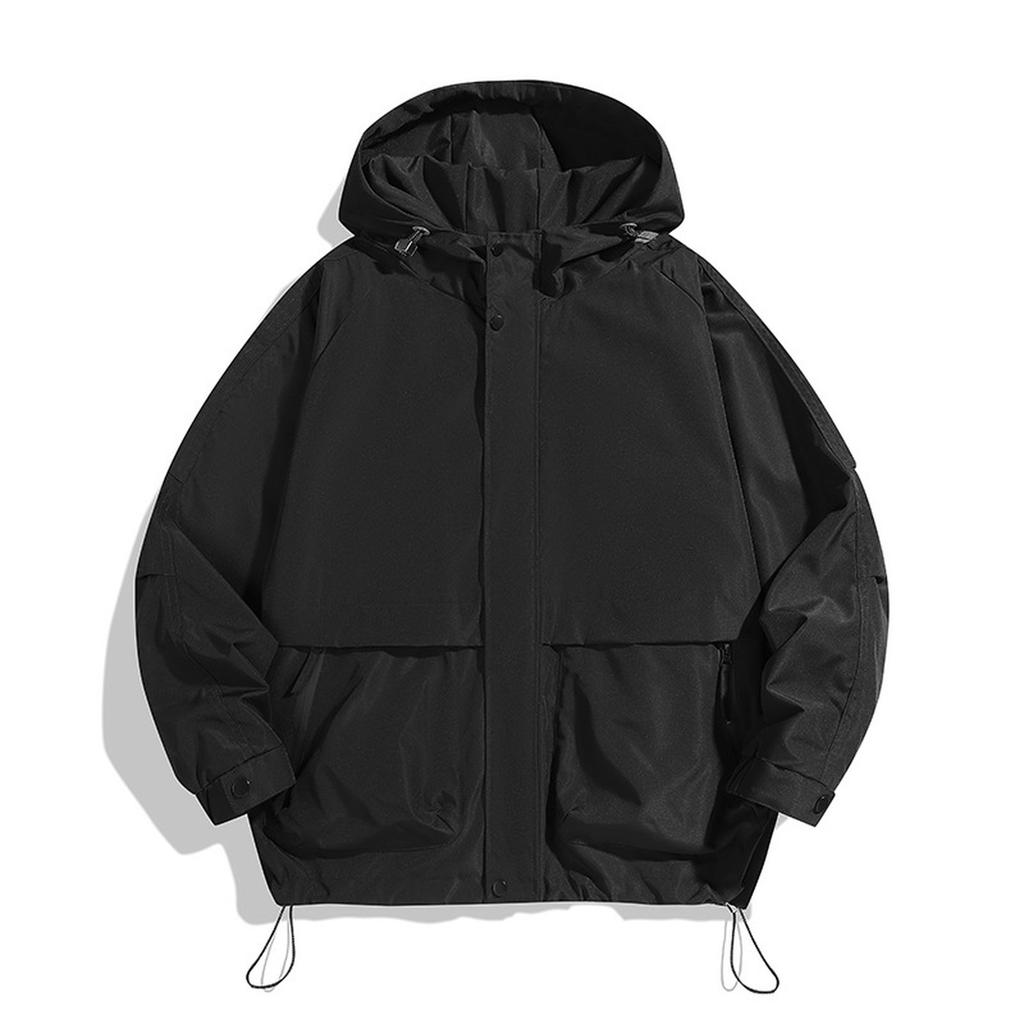 Men's Hooded Casual Waterproof Windbreaker Outdoor Windbreaker Hooded Stormjacket Jacket