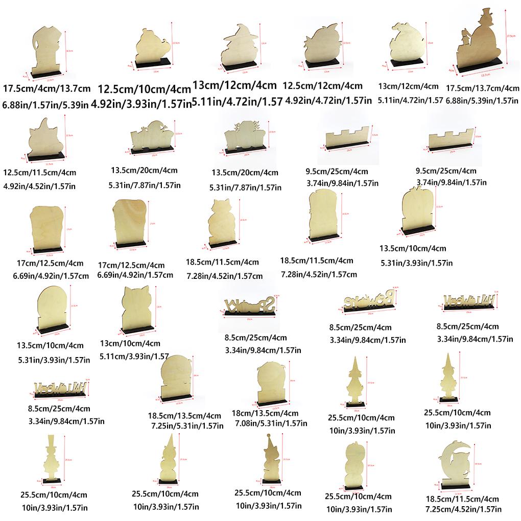 Декор деревянного стола Хэллоуин Животные Тыква Красочный Фестиваль Приветственный Знак Искусство Ремесло Дом с Держателем для Садовой Вечеринки