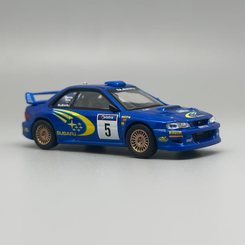 MINIGT 986 Subaru Impreza WRC99 1999 Победитель Ралли Австралии #5 Эксклюзив для Австралии Металлический Синий 1:Модель автомобиля из 64 сплавов