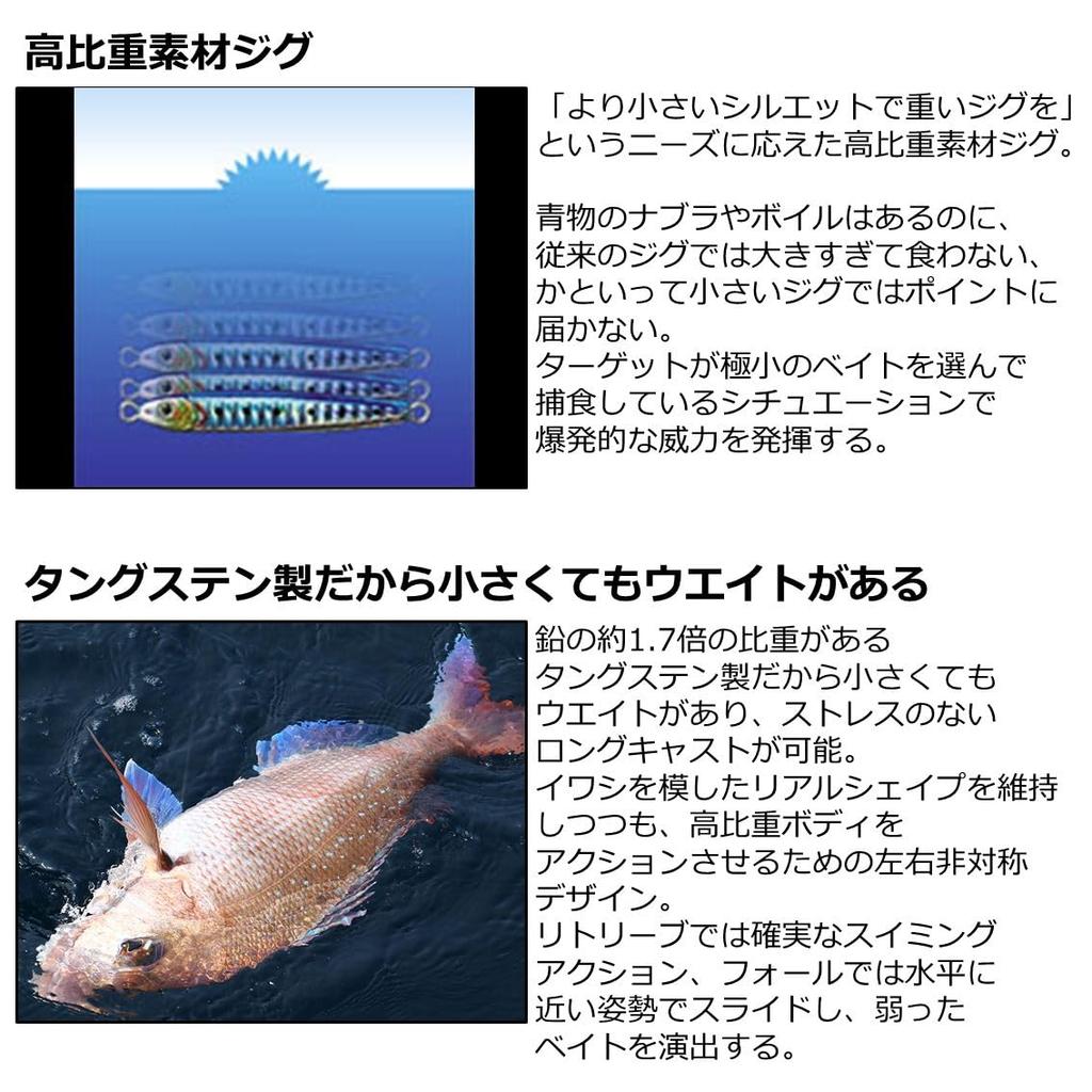 Daiwa Tungsten Jig TG Bait 60 Mirror Natural Bait