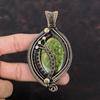 Унакитовый кулон Кулон из драгоценного камня, обернутый медной проволокой Дизайнерский кулон Элегантные украшения Кулон ручной работы Украшения, обернутые медной проволокой Свадебный подарок