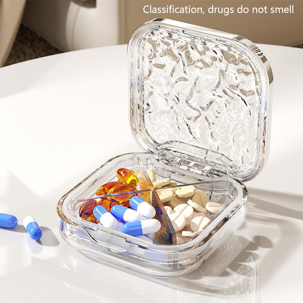 Портативная таблетница, влагонепроницаемая, пыленепроницаемая, герметичная, многоцелевая, ежедневная, для хранения лекарств и ювелирных изделий