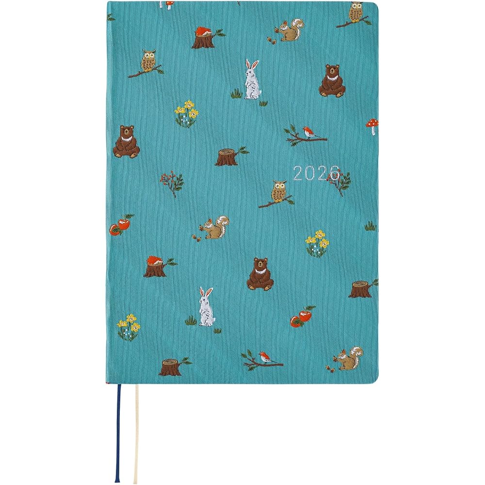 Hobonichi Notebook 2026 HON English Edition Thai & Chief/In the Forest [A5/1 day, 1 page/January,...