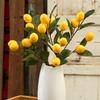 Elegant Artificial Lemon Fruit Plastic Fake Plants Artificial Lemon Branch Indoor Outdoor