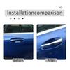 Silver Door Handle Cover Trim Accessories For Mercedes Benz C Class GLC 15-17