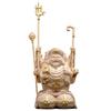 Hanro Art Sculpture Buddhist Statue, Three-Faced Daikokuten, Bringing Good Fortune and Fortune To the Seven Gods of Fortune (6cm High X 4cm Wide X