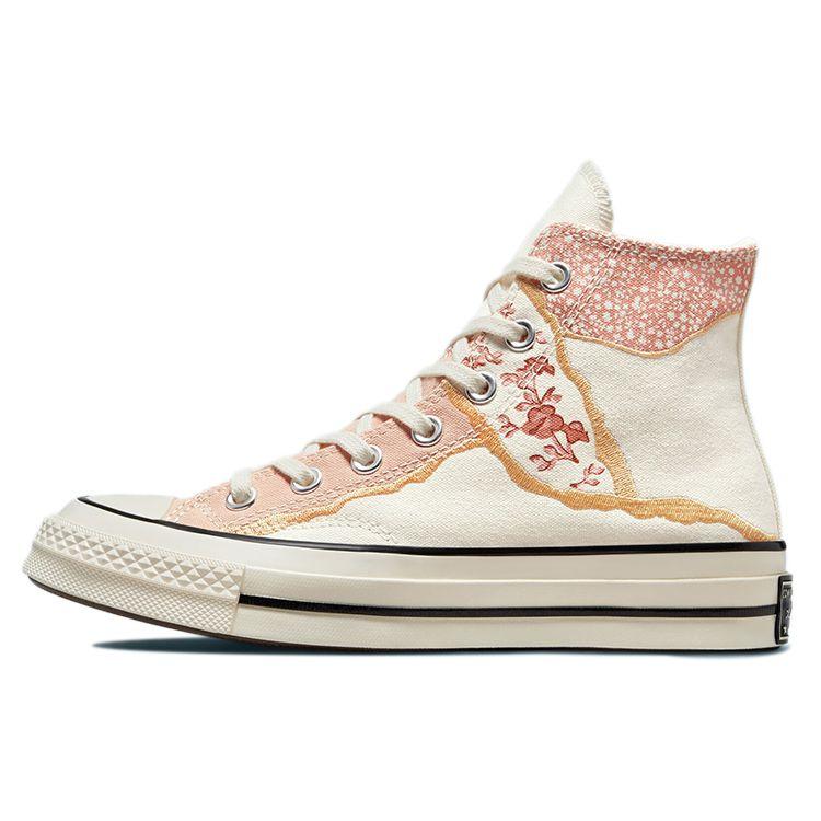 Converse Chuck 70 High Metallic Floral Women Sneakers Cream Egret Multi 572423C