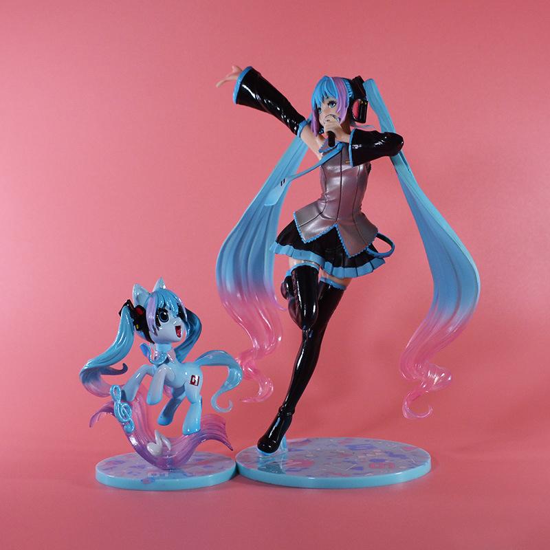 Kotobukiya Vocaloid Хацунэ Мику Feat. Мой маленький пони Bishoujo 1/7 ПВХ Фигурка Действия Аниме Фигурка Модель Игрушка Коллекция Кукла Подарок