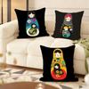 Matryoshka Doll Russia Art Cushion Cover Soft Short Plush Pillow Cover Smooth Cozy Texture Aesthetic Cushion Case Home Decor