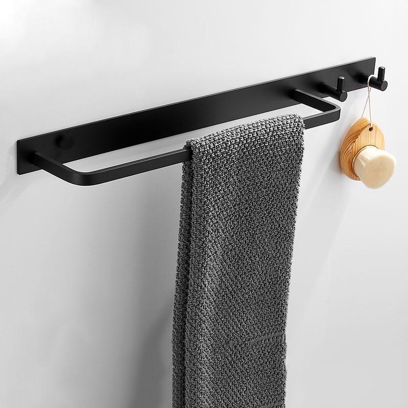 Gold/Black Gold Bathroom Towel Bar Brass Shower Wall Hanging Towel Rack Toilet Bath Towel Rack Rack Towel Hanger Hook Chrome