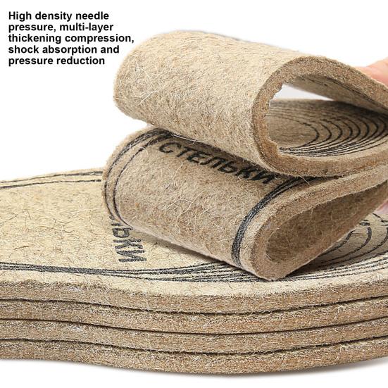 1/2/3/5 пар стелек из войлока для обуви, для облегчения боли в ногах, мягкие, толстые, теплые, зимние, внутренние стельки, амортизирующие, вырезаемые, вкладыши для ботинок, подушечки