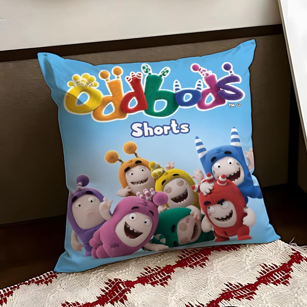 Cartoon OOddbods Cushion Cover Reversible Soft Durable Pillow Cover Home Car MultiScene Use for Daily Comfort
