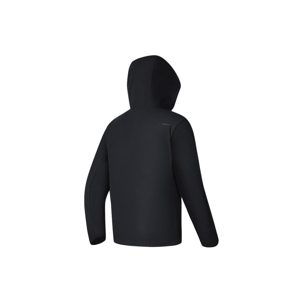 Fila Однотонная фитнес тканая куртка с капюшоном Мужские куртки Черный A11M411715F-BK